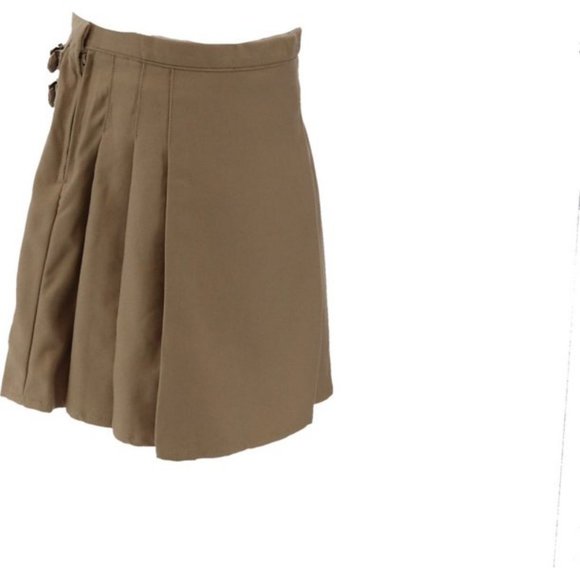 NWT LANDS' END UNIFORM GIRL'S AT THE KNEE BUCKLE SKIRT CLASSIC NAVY 14, 16 - Picture 5 of 11